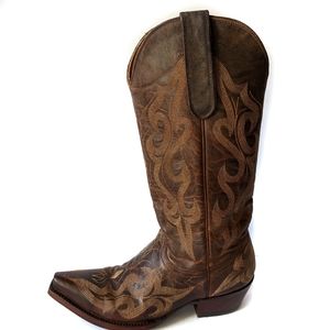 Old Gringo women's diego western leather boots dark rust size 6B